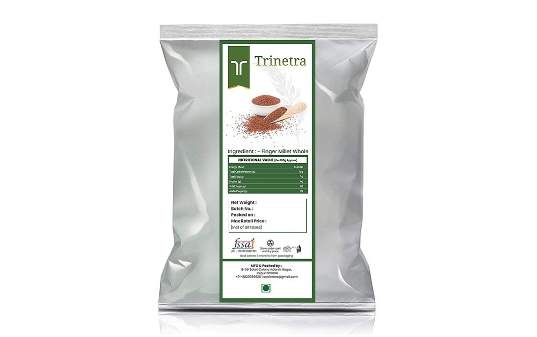 Trinetra Finger Millet Whole    Pack  2 kilogram